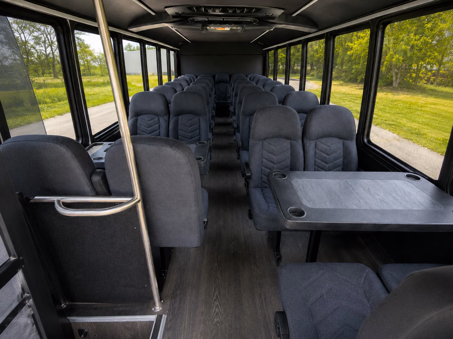 merced 18 passenger minibus inside