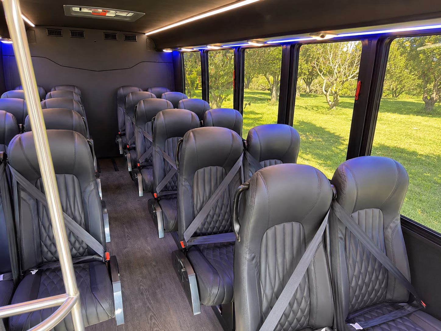 merced 20 passenger minibus inside