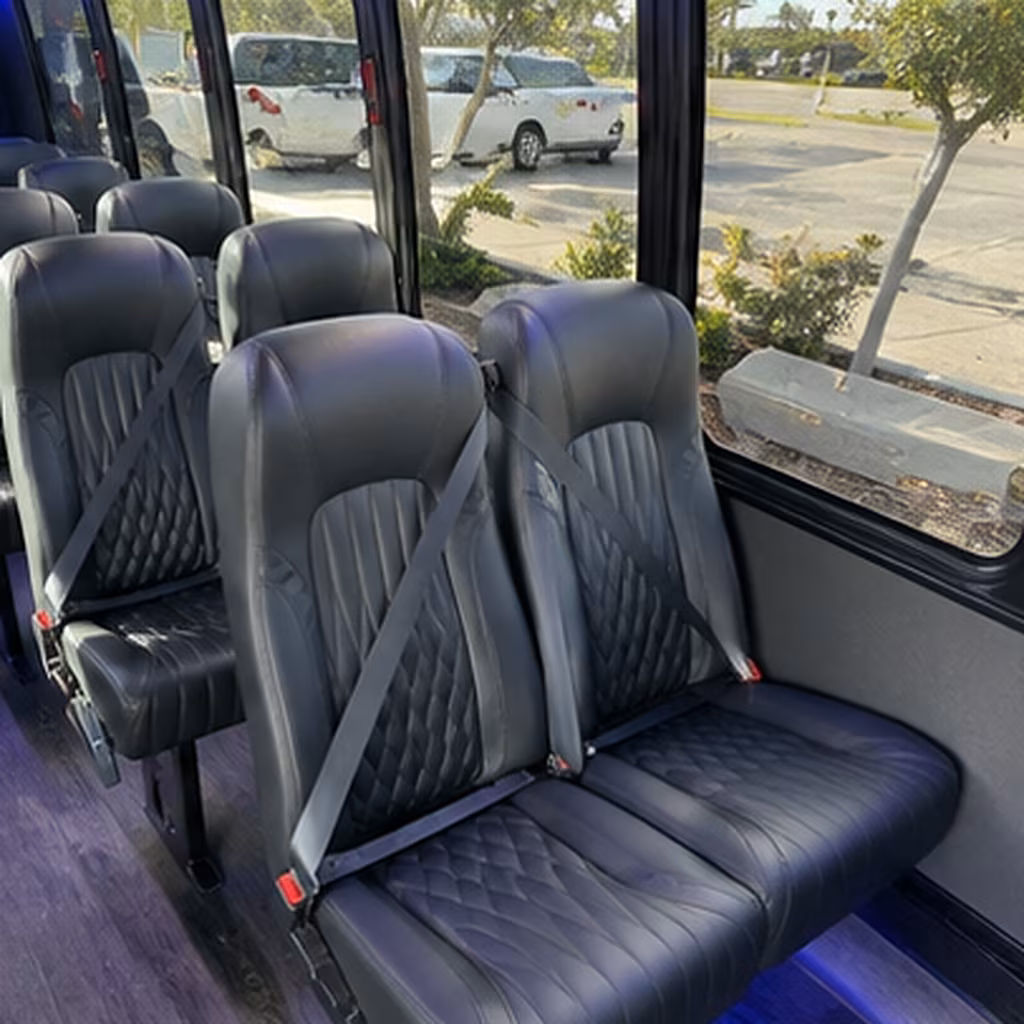 merced 30 passenger minibus inside