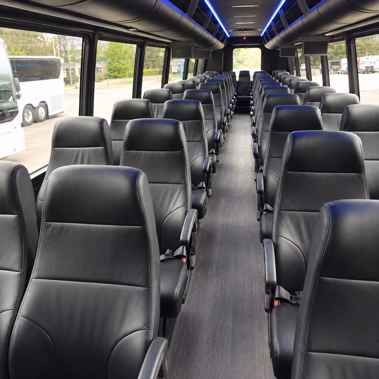 merced 35 passenger minibus inside