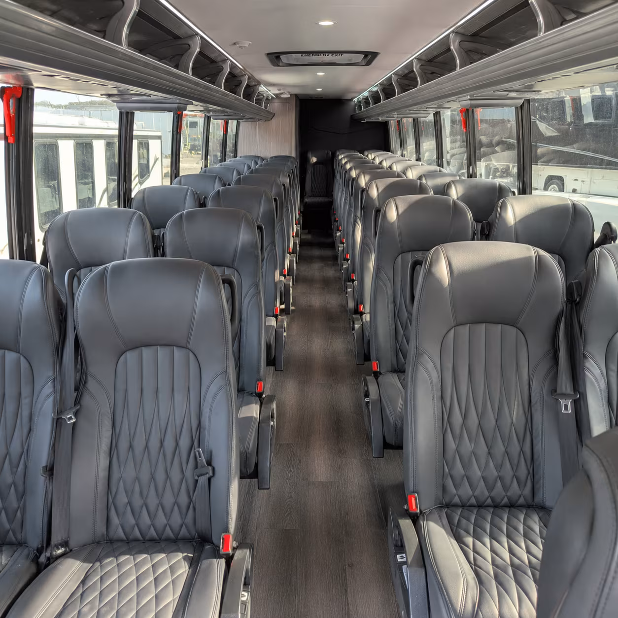 merced 35 passenger minibus interior