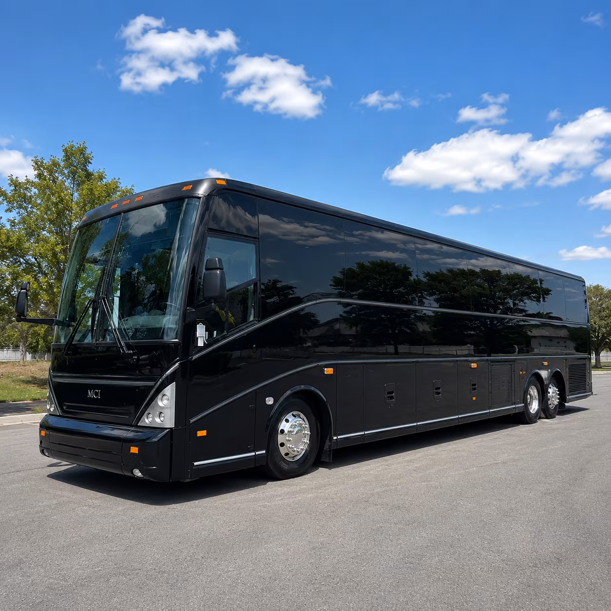 merced 56 passenger charter bus