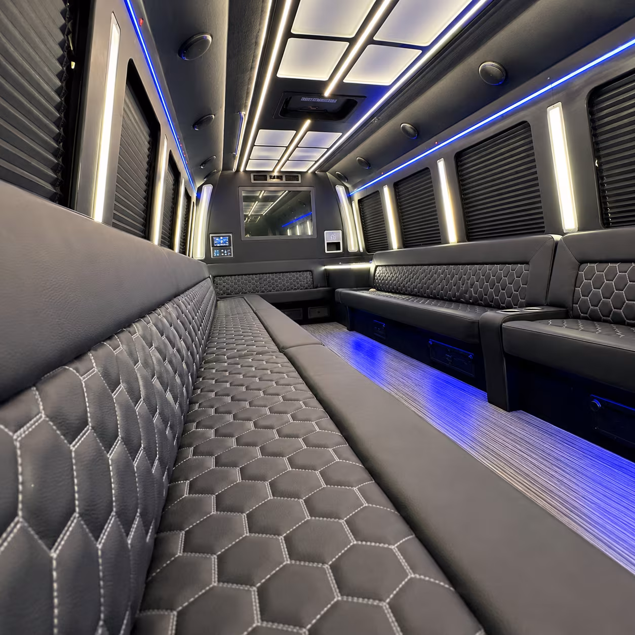 merced party bus inside