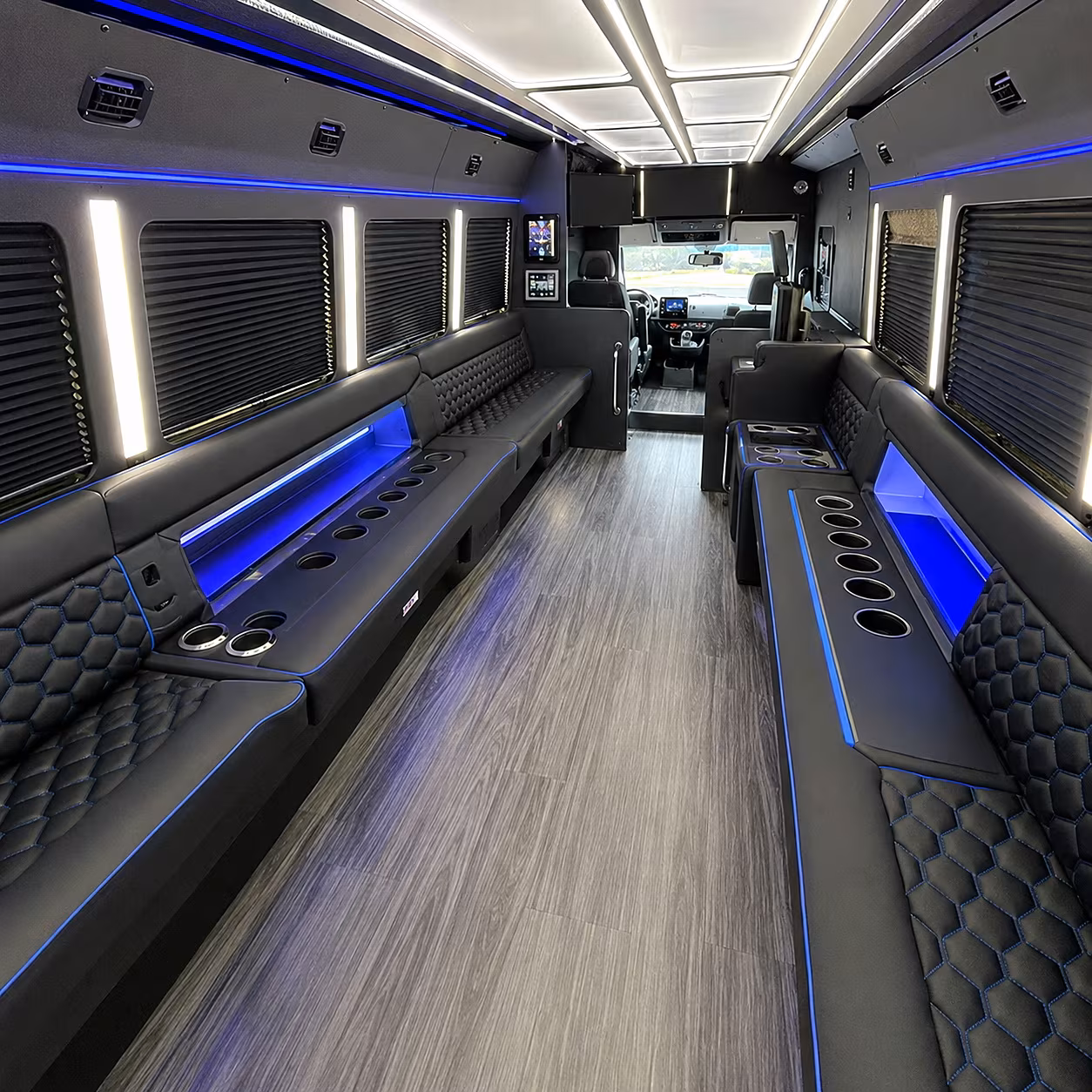 merced party bus interior