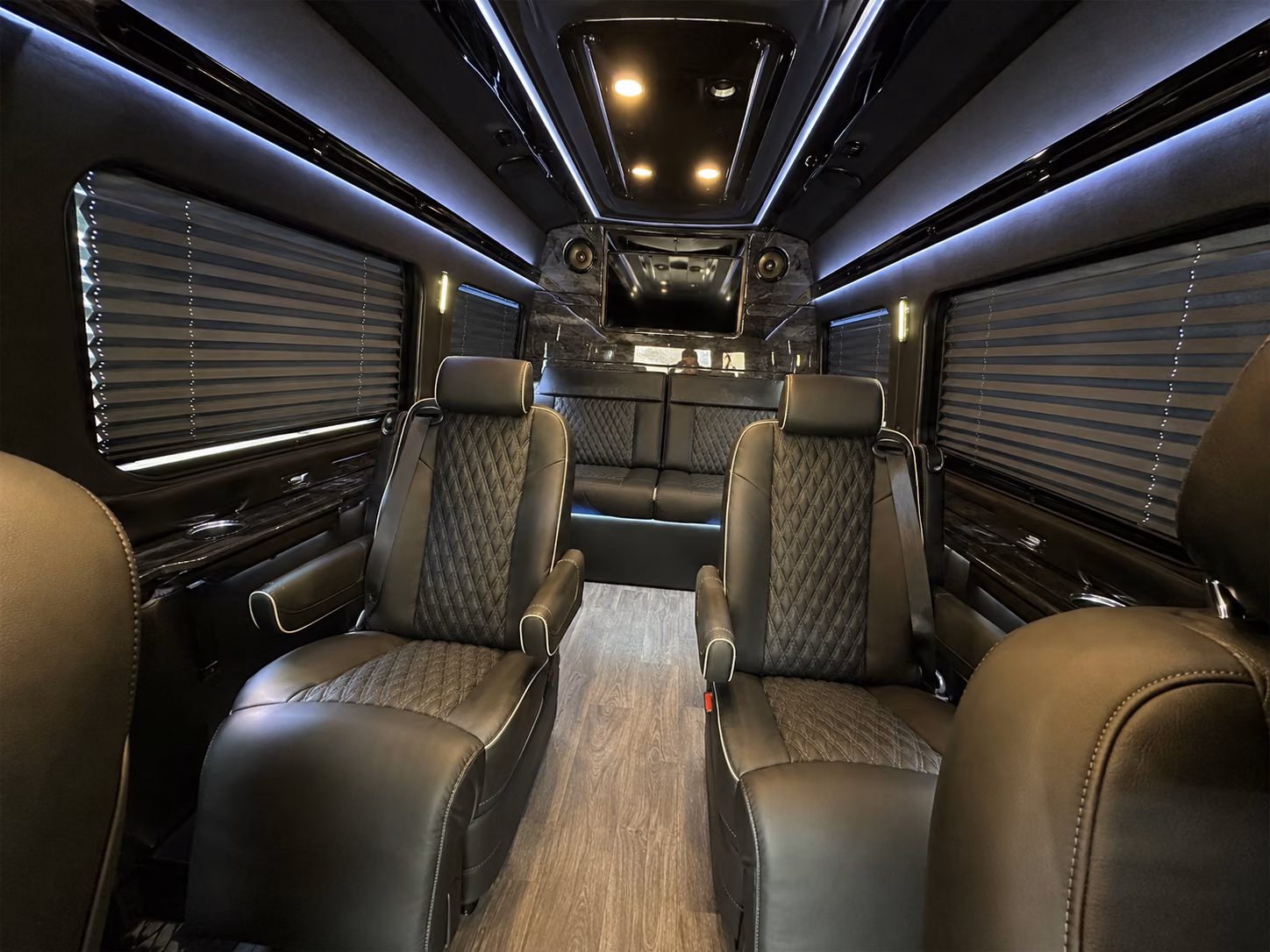 merced sprinter van with driver inside