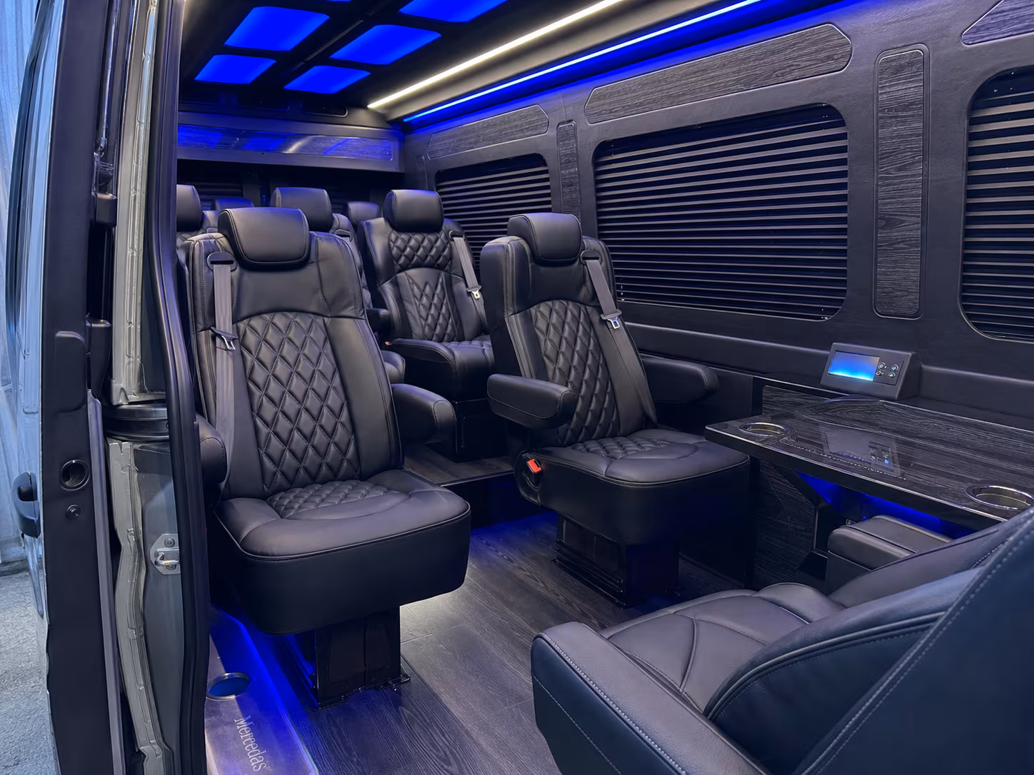 sprinter van transportation for groups and events across merced